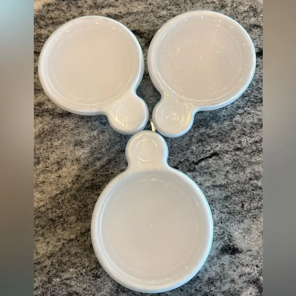 Corningware White Lids Set